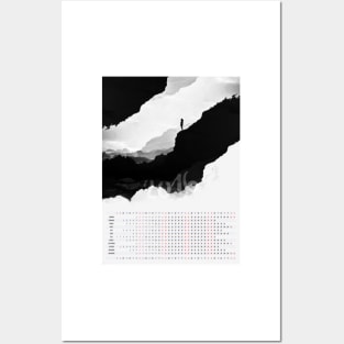 2016 Calendar White Isolation Posters and Art